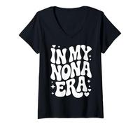 Mujer En Mi Era Nona, Divertido Apodo De La Abuela Italiana Camiseta Cuello V