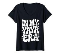 Mujer En Mi Era Yaya, Orgullosa Griega Linda Abuela Filipina Camiseta Cuello V