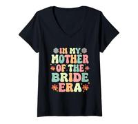 Mujer En Mi Madre De La Era De La Novia Camiseta Cuello V