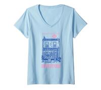 Mujer Encuéntrame en la librería Lindo y Acogedor Bookshop Reader Bookworm Camiseta Cuello V