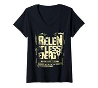 Mujer Energía Implacable Camiseta Cuello V