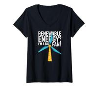 Mujer ¿Energías renovables? Soy un Gran Entusiasta de los Fans Camiseta Cuello V