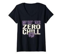 Mujer Enfermedad de Crohn Guerrero de Crohn Apoyo al Guerrero EII Camiseta Cuello V