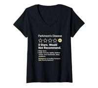 Mujer Enfermedad de Parkinson 0 Estrellas no recomendarían al Paciente Camiseta Cuello V
