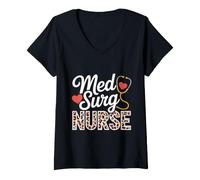 Mujer Enfermería quirúrgica médica RN Med Surg Nurse Camiseta Cuello V