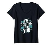 Mujer Enraizamiento de ingeniero de redes divertido Camiseta Cuello V