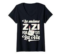 Mujer Entierro vida Chica Original el mismo zizi Humor Camiseta Cuello V