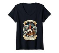 Mujer Entra en Perdedor Estamos cruzando el 250 Aniversario de Delaware Camiseta Cuello V