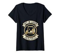 Mujer Entra Perdedor Vamos a Buscar tu Pelota - Funny Golf Camiseta Cuello V
