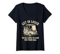 Mujer Entra Perdedor Vamos a Buscar tu Pelota - Funny Golf Camiseta Cuello V