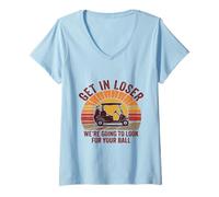 Mujer Entra Perdedor Vamos a Buscar tu Pelota - Funny Golf Camiseta Cuello V
