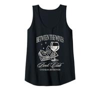 Mujer Entre los vinos Book Club Ivory Diseño para lectores Camiseta sin Mangas