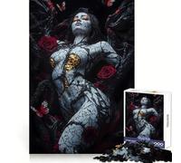 Mujer Entre vides y Rosas, Rompecabezas de 1000 Piezas para Adolescentes, Pensamiento lógico, Tiempo Libre Divertido, Corte Limpio, (38x26cm)