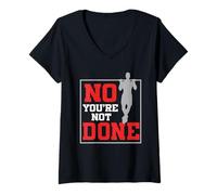 Mujer Entrenador Personal Preparador Físico No You'Re Not Done Camiseta Cuello V