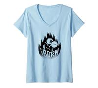 Mujer Entrenamiento de gimnasio divertido - Déjalo arder Camiseta Cuello V