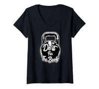 Mujer Entrenamiento de Kettlebell Do It For The Booty Gym Camiseta Cuello V