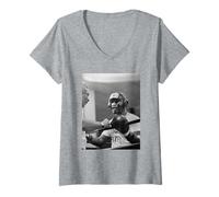 Mujer Entrenamiento de Peso Pesado Joe Frazier para Muhammad Ali Boxing Camiseta Cuello V