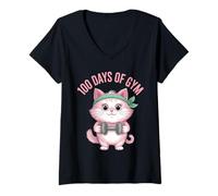 Mujer Entrenamiento Positivo Gimnasio Entrenamiento Citas Motivacionales Mujeres Camiseta Cuello V