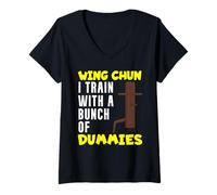 Mujer Entrenamiento Wing Chun Camiseta Cuello V