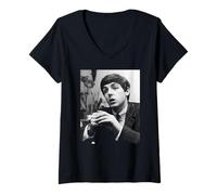 Mujer Entrevista a los Beatles Paul Mccartney Beatlemania 1963 Camiseta Cuello V