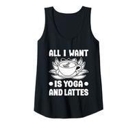 Mujer Entusiastas De Pilates All I Want Is Yoga & Lattes Pilates Camiseta sin Mangas
