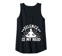 Mujer Entusiastas De Pilates Silence Is My Need Pilates Camiseta sin Mangas