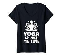 Mujer Entusiastas De Pilates Yoga Is My Me Time Pilates Camiseta Cuello V