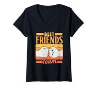 Mujer Equipo De Los Mejores Amigos Refranes Amistad Mejor Amigo Camiseta Cuello V