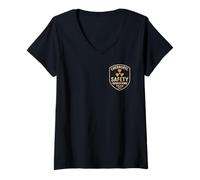 Mujer Equipo de Operaciones de Seguridad de Chernobyl 1986, Planta de Energía Nuclear Camiseta Cuello V