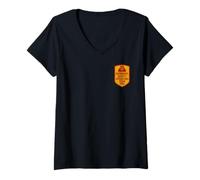 Mujer Equipo de Operaciones de Seguridad de Chernobyl 1986, Planta de Energía Nuclear Camiseta Cuello V
