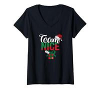 Mujer Equipo Niza Pareja Traje A Juego con Equipo Travieso Camiseta Cuello V