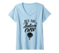 Mujer Equipo piloto de Globos aerostáticos en Globo Camiseta Cuello V