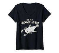 Mujer Era Ordovícico Eurypterid Fossil Paleontología Ciencia Nerd Camiseta Cuello V