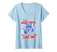 Mujer ERAS Salvaje, Pero discretamente te Quiero, Profesor Divertido, Verano Camiseta Cuello V