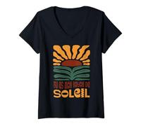 Mujer Eres mi rayo de sol regalo romántico vintage Camiseta Cuello V