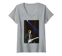 Mujer Eric Clapton en el Escenario El Brighton Centre 1992 Camiseta Cuello V