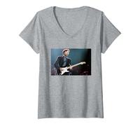 Mujer Eric Clapton en Vivo en el Brighton Centre 1992 Camiseta Cuello V