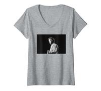 Mujer Eric Clapton Guitarrista En Vivo En El NEC Birmingham 1986 Camiseta Cuello V