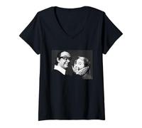 Mujer Eric Morecambe y Ernie Comediantes sabios 1976 Camiseta Cuello V
