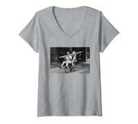 Mujer Eric Morecambe y Tom Baker Morecambe & Wise Doctor Who Camiseta Cuello V