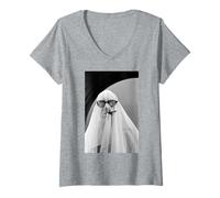 Mujer Eric Morecambe y Wise Christmas TV Show 1980 Comedia Camiseta Cuello V