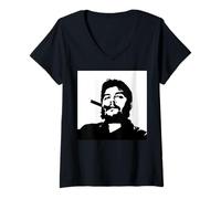 Mujer Ernesto Che Guevara, Revolución, Cuba, La Habana Camiseta Cuello V