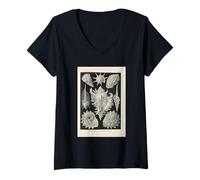 Mujer Ernst Haeckel Conchas ilustración Camiseta Cuello V