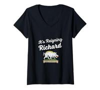 Mujer Es el reinante Ricardo - Rey Ricardo III Camiseta Cuello V