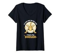 Mujer Es Lindo Tienes un dragón Barbudo de Perro Camiseta Cuello V