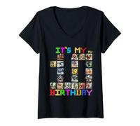 Mujer Es mi 10 cumpleaños Divertidos Memes de Cerebro Italiano para niños y niñas Camiseta Cuello V
