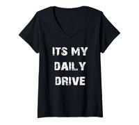 Mujer Es mi coche de conducción diaria Camiseta Cuello V