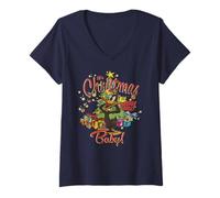 Mujer Es Navidad Baby Hubba Hubba Fun Looney Tunes Camiseta Cuello V