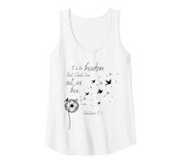 Mujer Es por la Libertad Que Cristo Nos ha liberado Gálatas 5:1 Camiseta sin Mangas