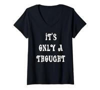 Mujer Es sólo un Pensamiento Camiseta Cuello V